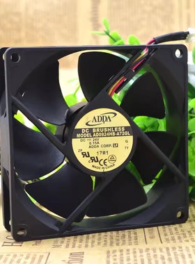 ADDA 9CM 9025双滚珠变频器风扇 24V 0.15A AD0924HB-A72GL 3线