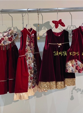 Jamiya年款合集女童连衣裙25秋冬新款儿童新中式国风背心裙马甲