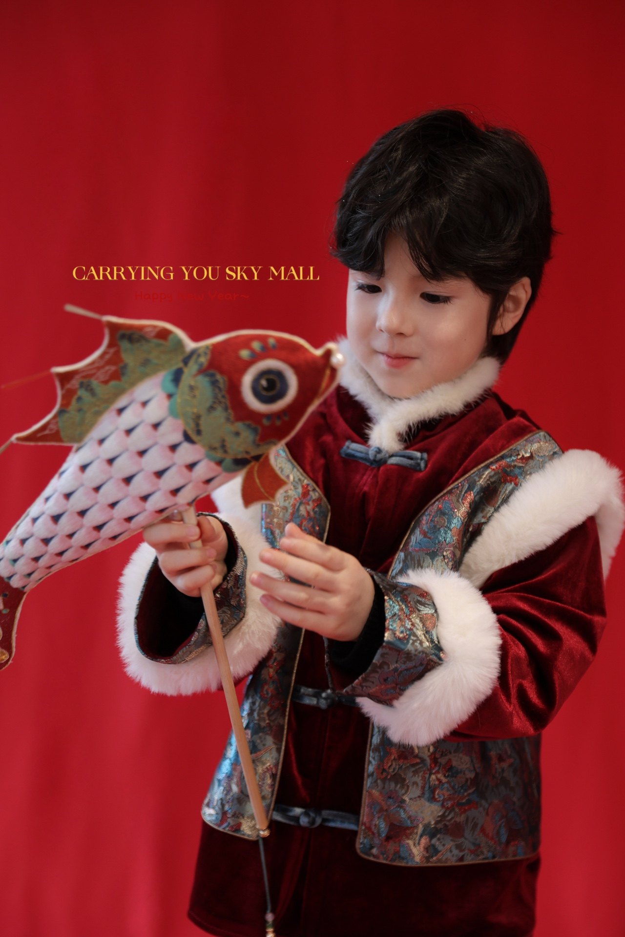 天空之城男童外套2025秋冬儿童男孩中国风加绒提花拼接丝绒外套,童装/婴儿装/亲子装,普通外套,淘宝优惠券,粉丝福利购,淘宝优惠卷