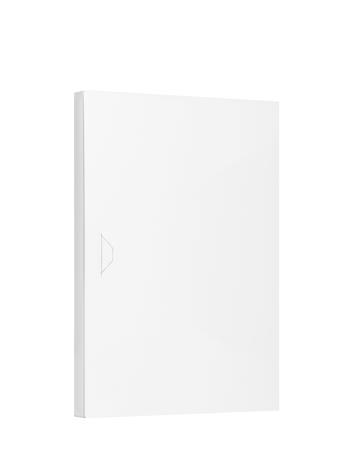 良山自扣式文件盒A4 简约白色档案盒商务定制文件收纳盒塑料办公