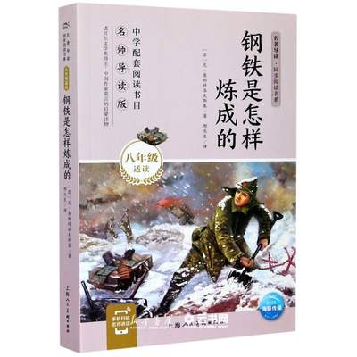 钢铁是怎样炼成的(初二八8年级适读)/名著导读同步阅读书系上海人民美术出版社外国儿童文学暑假阅读书目