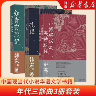 年代三部曲3册套装 韩东著 扎根+知青变形记+小城好汉之英特迈往 中国现当代小说华语文学书籍 新华正版