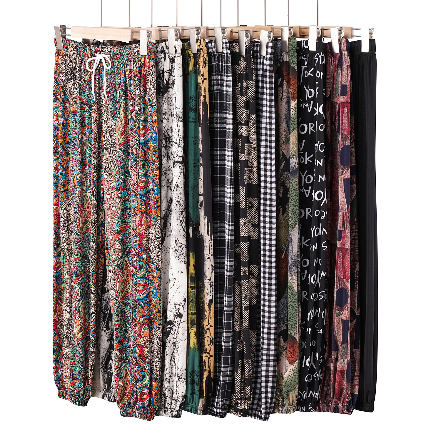 其他宽松高腰灯笼裤9分裤