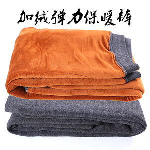 促销特大码加肥加大加厚绒裤男士秋冬高腰保暖裤弹力加绒打底裤