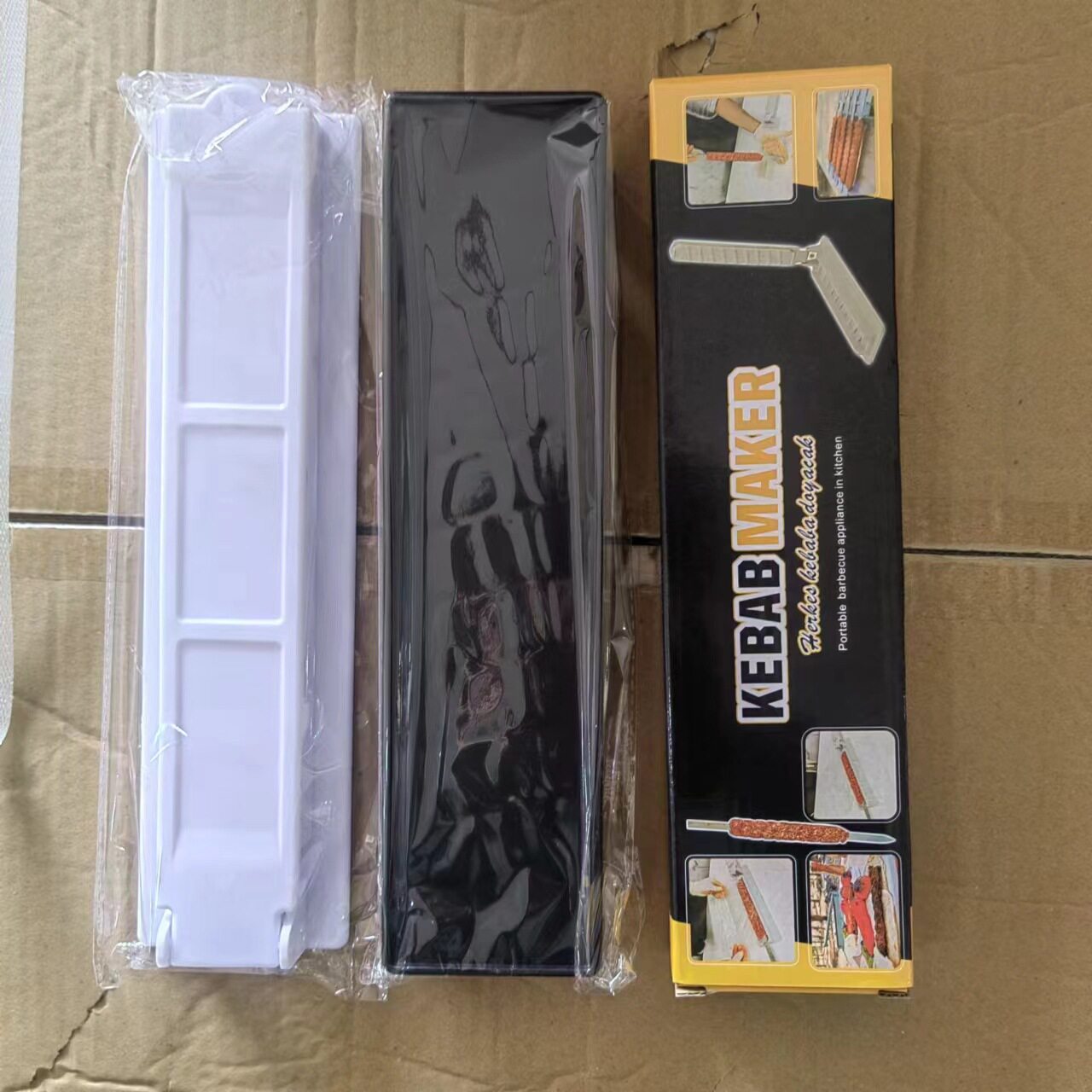 便携户外烧烤串肉器烧烤穿肉器Skewers Kebab Maker Grill塑料BBQ