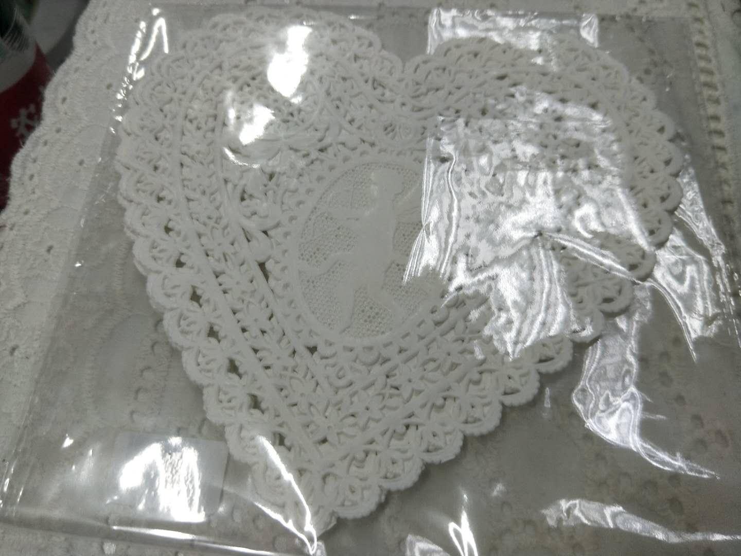 木蝉司现货日本蕾丝纸分装5元5枚大爱心小爱心圆形多边形手帐装饰