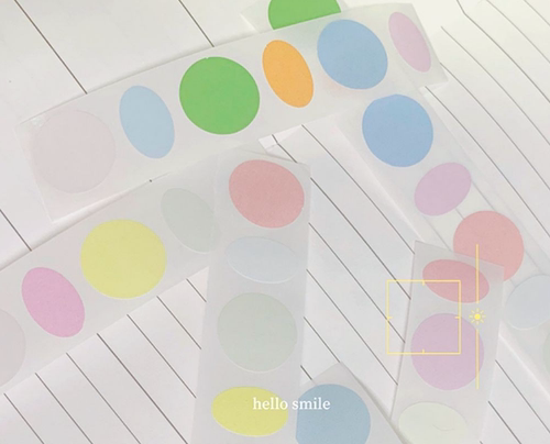 38包u王见货hello smile木蝉司圆点贴汇总原创贴纸卷封口贴胶带