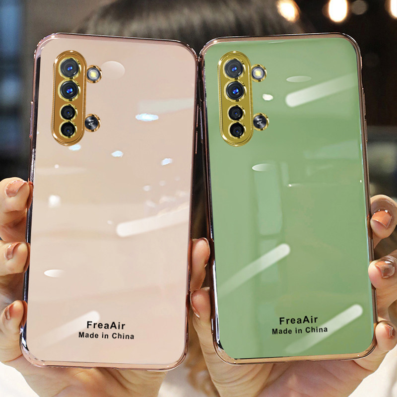 适用opporeno3手机壳奶奶灰高档reno3元气版保护套个性创意超薄电镀