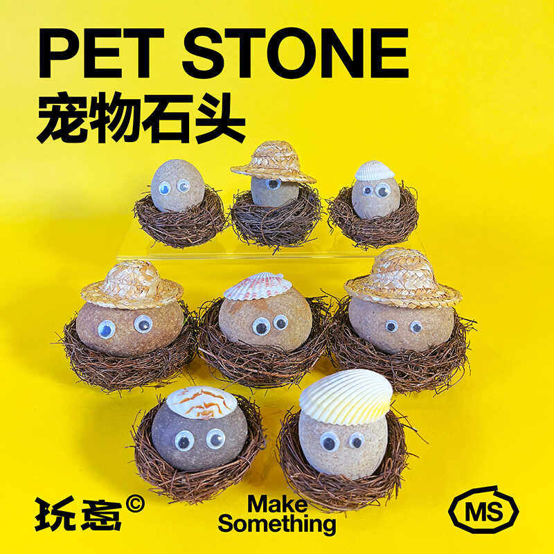 石头宠物石小净同款石宠解压女生工位摆件创意礼品养石头养成玩具,特色手工艺,其他特色工艺品,淘宝优惠券,粉丝福利购,淘宝优惠卷