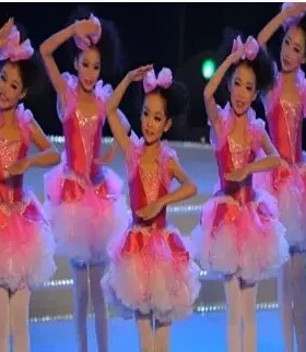 小女孩儿童舞蹈表演公主裙