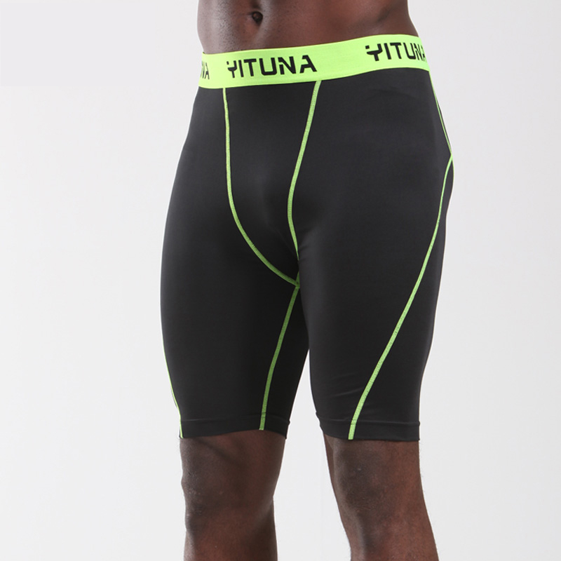 健身运动短裤男夏薄款透气弹力紧身裤训练跑步五分裤压缩打底短裤|ruв категории спортивный костюм/досуг одежды, фитнес - одежды, фитнес - брюки - от Buy2taobao.com для оказания профессиональной услуги покупки агента Taobao