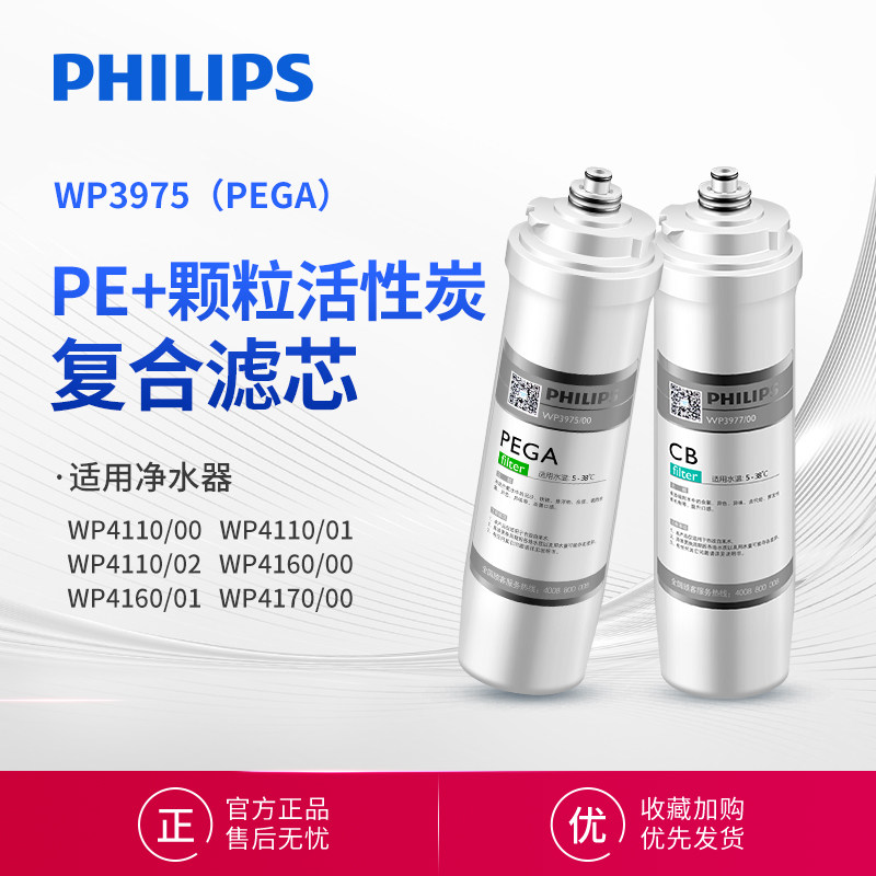 飞利浦净水器过滤器滤芯WP3975(PEGA)WP4160/WP4170/WP4161/4172 - 实物图