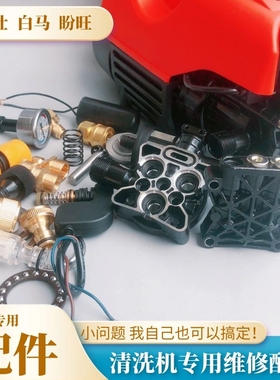 爱科华LEJA家用洗车机进水接头出水钢丝管泵头水封柱塞配件安财V8