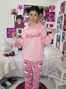 hello kitty裤子超柔软的kt长裤Y2K百搭日系亚文化男女通用千禧