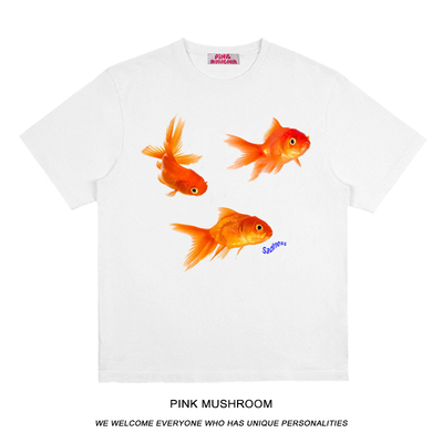 金鱼T恤omight纯棉短袖