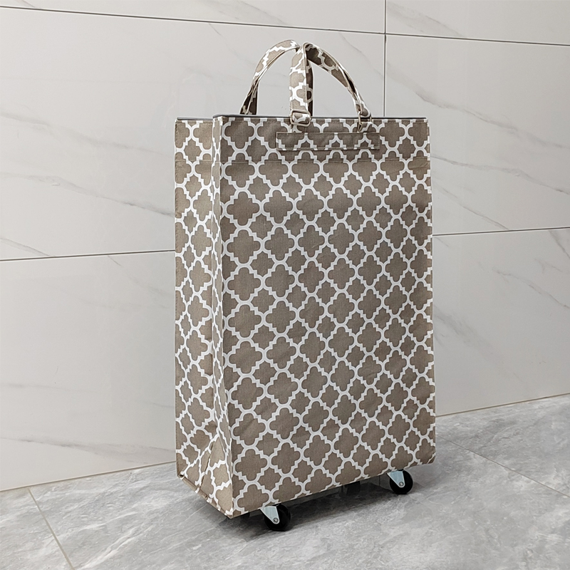 可折疊萬向滑輪超市大容量收納袋