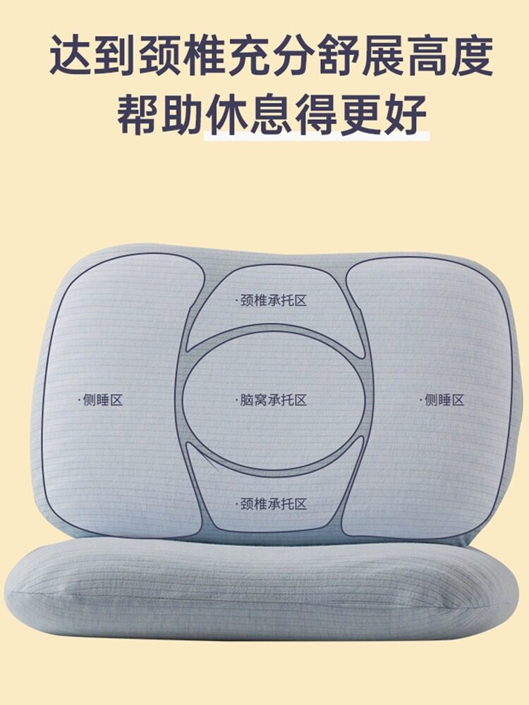 THAILAND LATEX PILLOW PROTECTION CERVICAL SPINE SLEEP AID NATURAL LATEX PRESSURE-FREE PILLOW SUPER SOFT SLEEP PILLOW SIDE SLEEP WHOLE PAIR