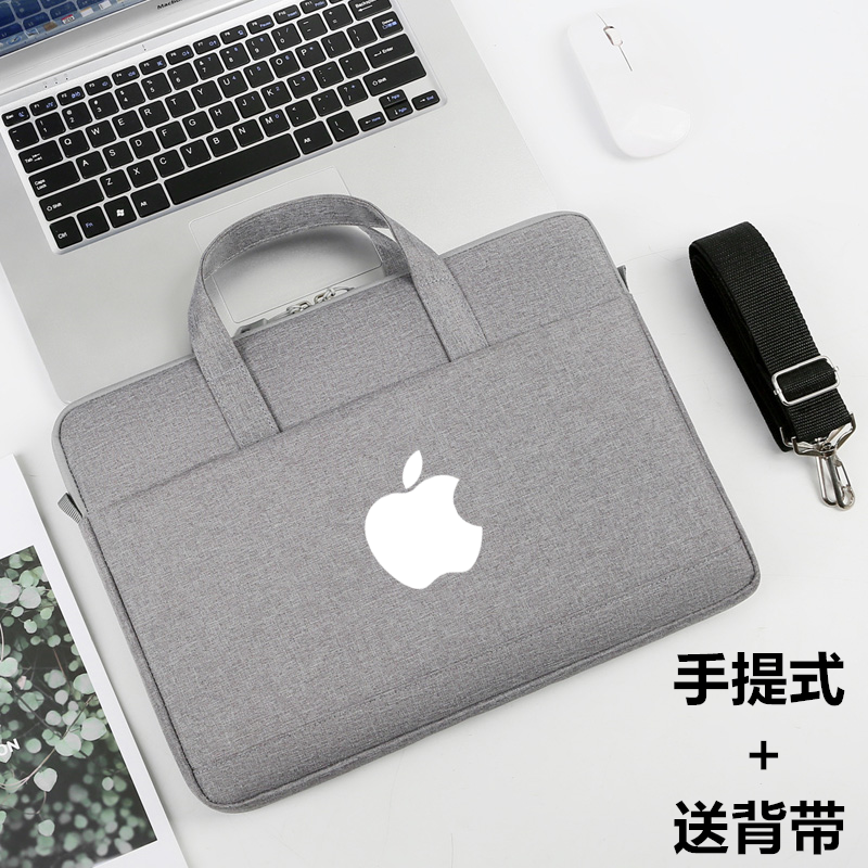 2023苹果MacbookPro14笔记本M1 M2电脑包Air15 13.3寸16英寸单肩背包手提袋轻便式女生 3C数码配件 笔记本电脑包 原图主图