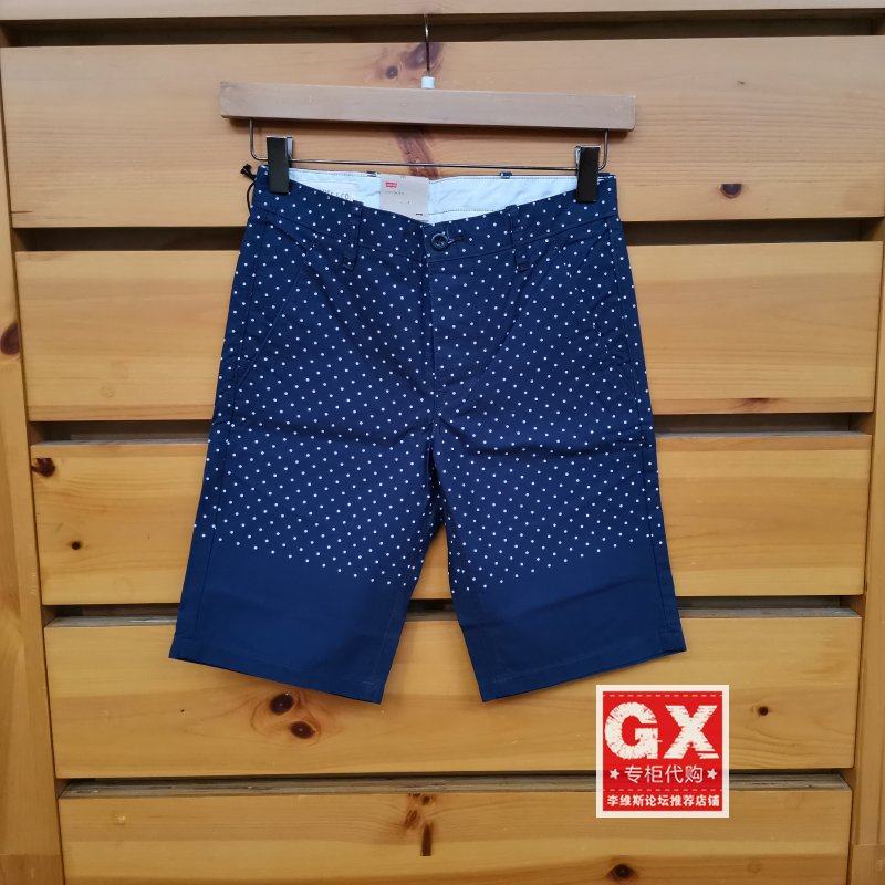 GX出品 levis 李维斯 55428-0060 清爽 蓝波点 时尚男短裤休闲裤,男装,休闲裤,淘宝优惠券,粉丝福利购,淘宝优惠卷
