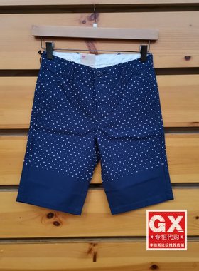 GX出品 levis 李维斯 55428-0060 清爽 蓝波点 时尚男短裤休闲裤
