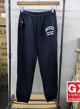 专柜正品DICKIES男士深蓝色纯棉时尚休闲裤收脚卫裤DK013077CG71
