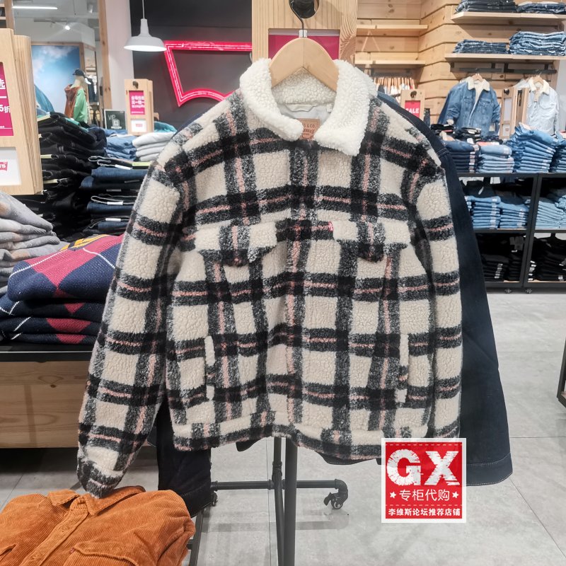 LEVIS常规仿羊羔绒棉服外套