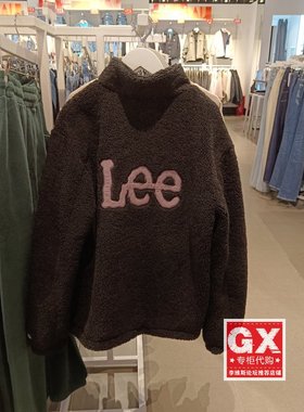 Lee23秋冬黑色舒适版仿羊羔绒男立领棉服LUT004376101313-K11000