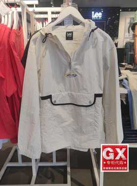 专柜正品Lee 卡其套头尼龙连帽风衣夹克 LUT005379202051-A03701