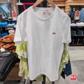 男士 2021新款 经典 levis李维斯国内代购 logo刺绣圆领T恤56605 0000