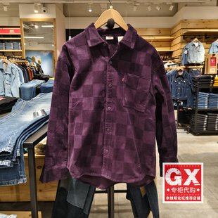 0029Z 灯芯绒格子休闲宽松衬衫 0003 levis李维斯2024秋冬男士 正品