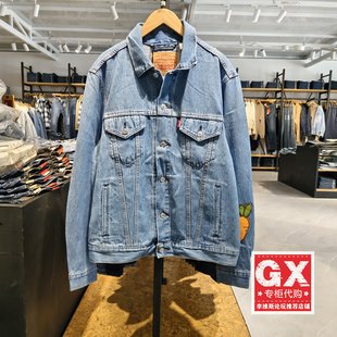 专柜正品李维斯Sooya兔联名时尚宽松街潮男款牛仔外套A4336-0000