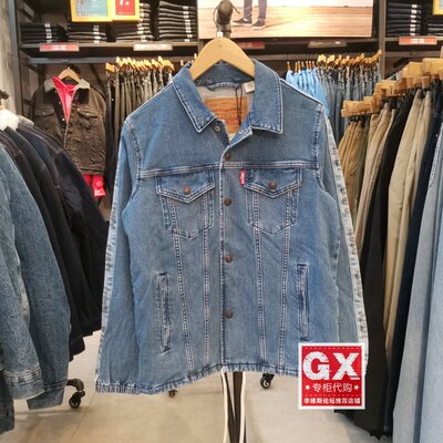 时尚休闲外套牛仔衣中蓝