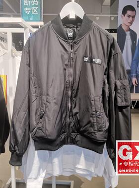 Lee专柜正品黑色男士飞行夹克棒球衣LMT0070782RZ00F-K11000