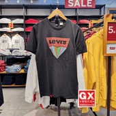 levis李维斯22489 短袖 0044 经典 专柜正品 纯棉印花 黑 男休闲 T恤