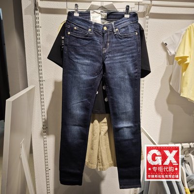 专柜正品Lee优形丹宁418修身收脚百搭黑色女牛仔裤LWN4181XP4AF