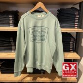 双马印花圆领卫衣0019A 正品 levis李维斯2024秋冬浅绿色男士 0001