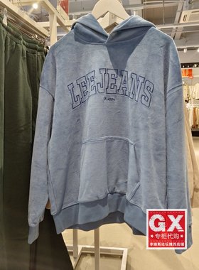 lee正品 22男女同款韩国设计连帽套头卫衣LUT006418203197-A04858