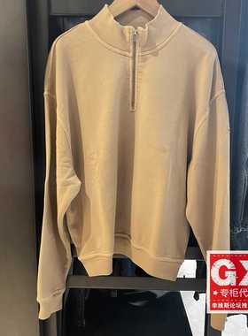 Levis李维斯专柜正品A3398-0001女士休闲立领半拉链套头宽松卫衣