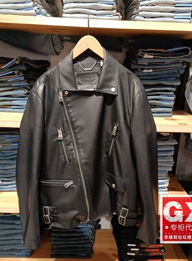 Levis李维斯正品2025 男士美式复古机车服PU皮衣夹克002XL-0000