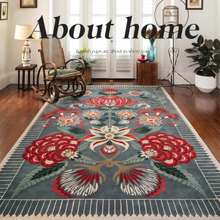 楼兰美惠 复古美式客厅地毯北欧民族风地毯欧式卧室床边毯家用厚
