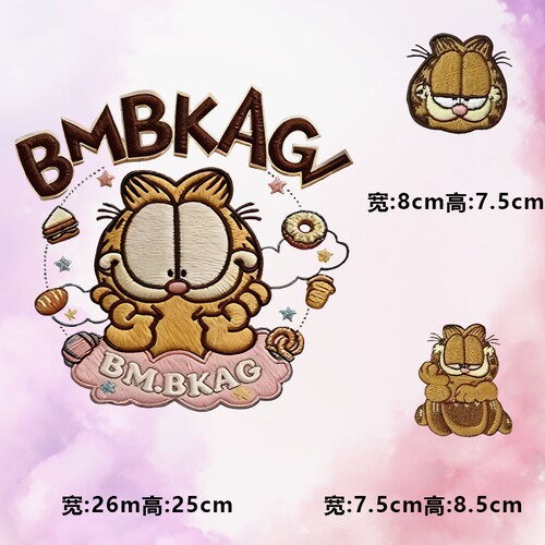 潮牌bmbkag仿刺绣面包甜甜圈图案烫画贴时尚印花衣服热转印贴纸