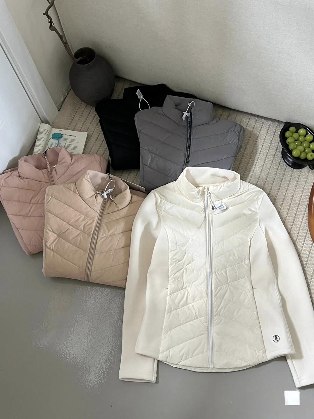 高尔夫女装小蛮腰修身羽绒服女收高尔夫服装
