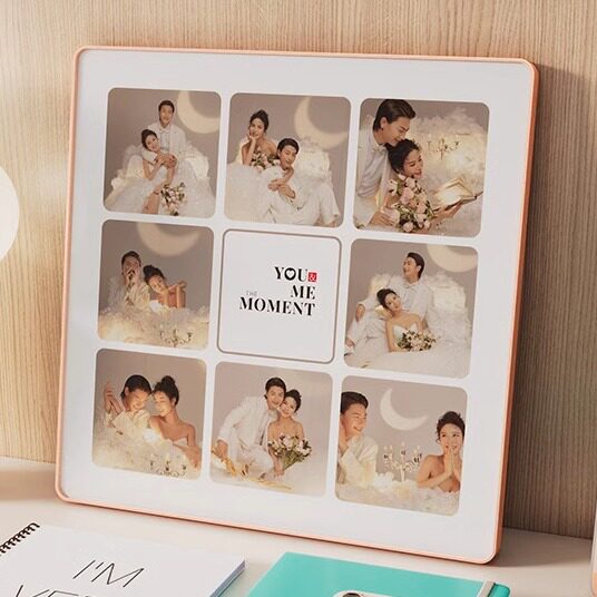 多宫格相框摆台照片定制洗儿童婚纱照全家福相片做成水晶创意摆件
