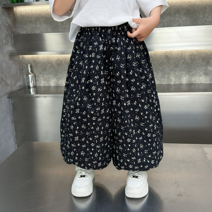 女童防蚊裤夏装薄款女孩儿童灯笼裤男女宝宝宽松哈伦裤夏季裤子潮