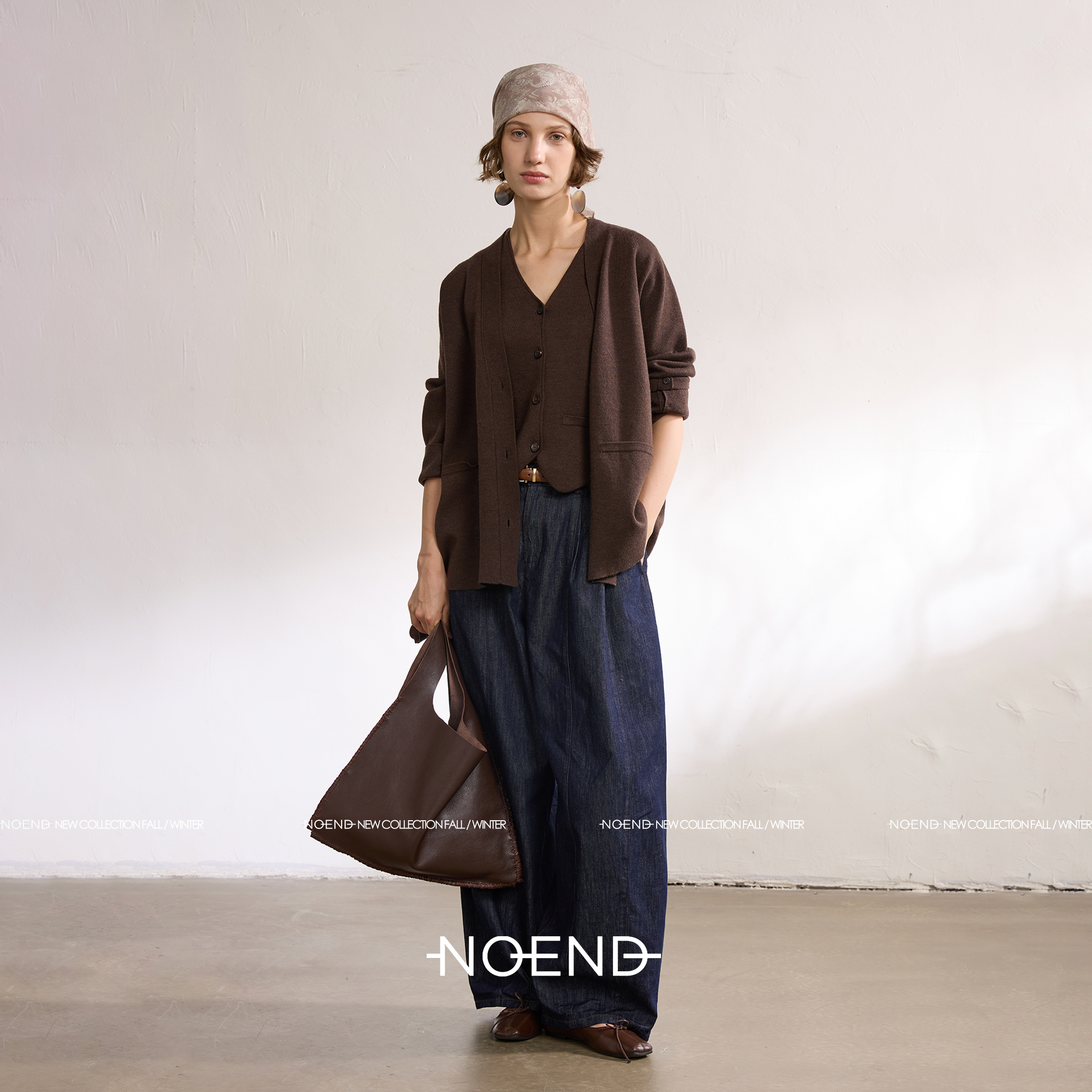 NOEND 25AW【懒人三件套】桑蚕丝绵羊毛慵懒知性随性百搭三件套