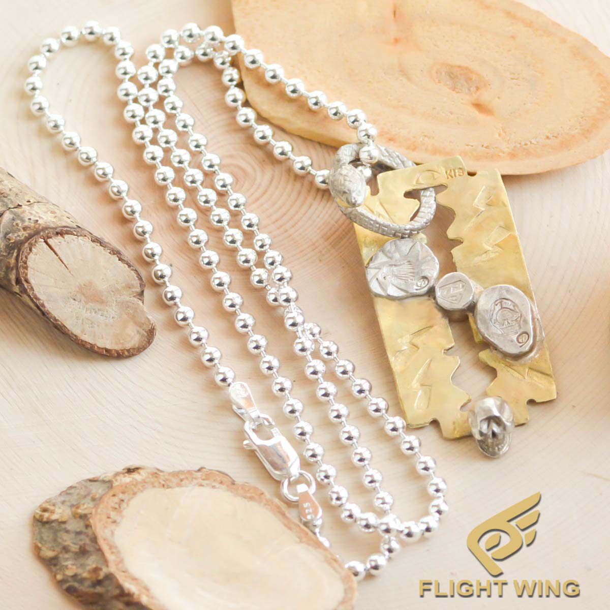 高山隆 stop light 正品 sl全金刀片 银蛇环 骷髅头 高配项链男女