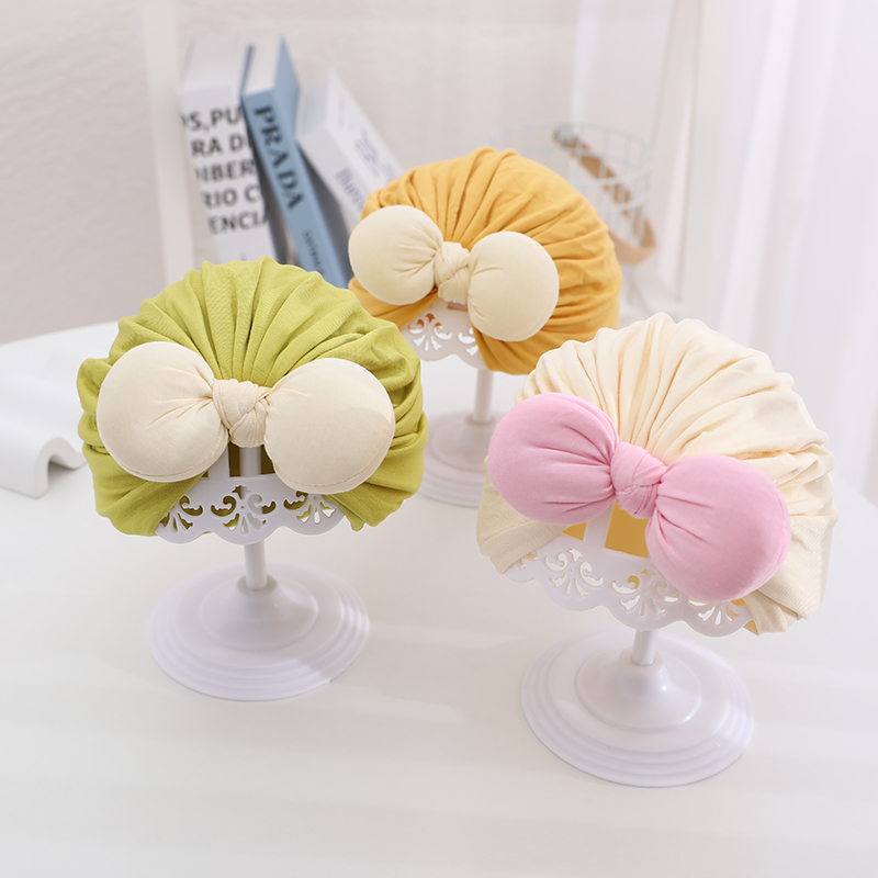 女宝可爱超萌护卤包头婴儿帽子