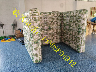 趣味运动会活动道具真人野战cs充气掩体碉堡墙体障碍器材拓展训练