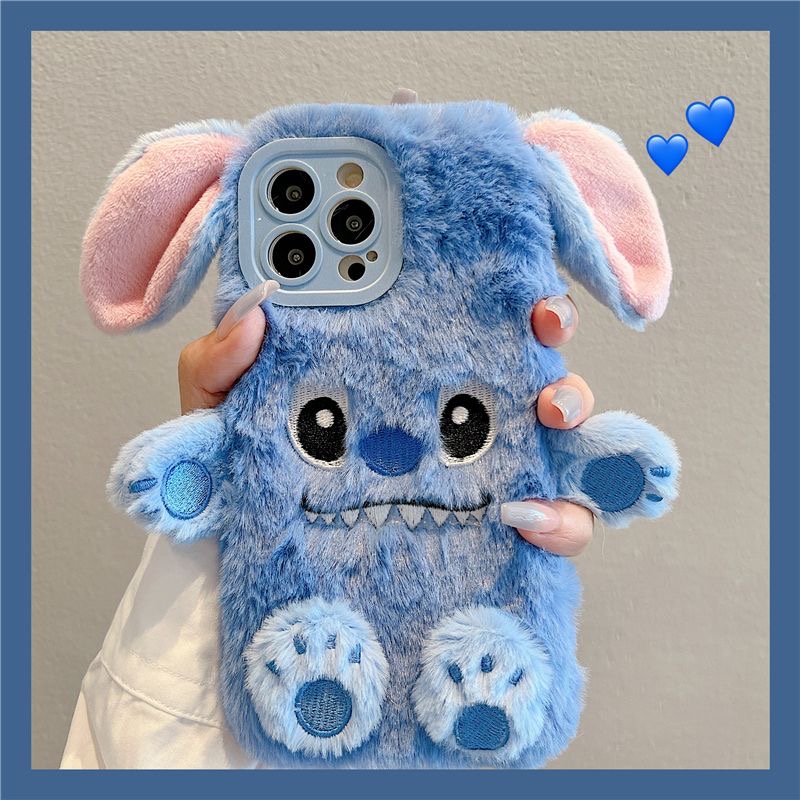 秋冬季OPPO A6PRO/a5女A1i史迪仔a3/a2m卡通Findx8s+/7ultra/6pro毛绒k11x/k12x/OPPO Reno14pro/13/12/11/10