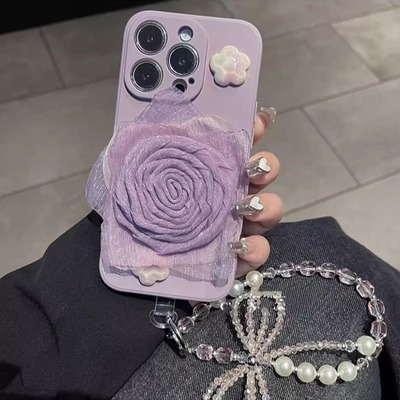 抖音同款oppofindx8pro/7/6/5玫瑰花手机壳轻奢gt6/neo5se适用realme13pro+/12/11/10s真我v60s小清新v50s潮
